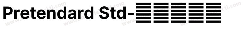 Pretendard Std字体转换